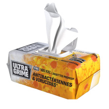 PACK 100 LINGETTES XXL ANTIBACTERIENNE CLIM'NET